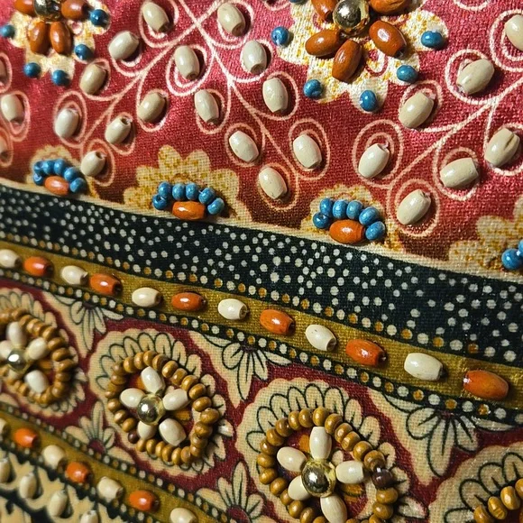 Beautiful Artisian Hand Beaded Tote-bag - Picture 3 of 8